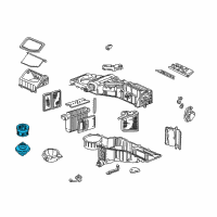 OEM Chevrolet Blower Motor Diagram - 88986838