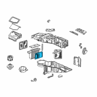 OEM 2002 Chevrolet Avalanche 1500 Filter, A/C Evaporator Air Diagram - 52473318