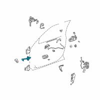 OEM 1999 Lexus ES300 Check Assembly, FR Door Diagram - 68620-AA020