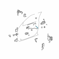 OEM 1999 Lexus ES300 Link, Front Door Inside Diagram - 69733-AA020