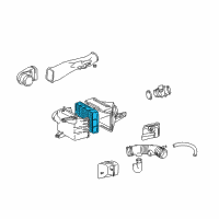 OEM 1999 Lexus SC400 Air Cleaner Filter Element Sub-Assembly Diagram - 17801-07020