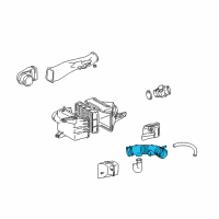 OEM 1998 Toyota 4Runner Air Hose Diagram - 17881-62091