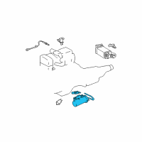 OEM 2003 Lexus GS300 Valve Set, Vacuum Control Diagram - 25804-46060