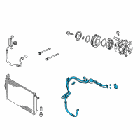 OEM Kia Forte Suction & Liquid Tube Assembly Diagram - 977751M100