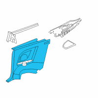 OEM 2011 Chrysler 200 Panel-Quarter Trim Diagram - 1SN18DX9AF