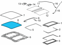 OEM 2021 Cadillac CT5 Weatherstrip Diagram - 84400416