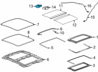 OEM Cadillac CT5 Motor Diagram - 84711524