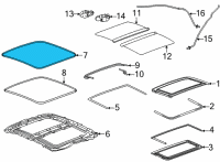 OEM 2022 Cadillac CT5 Weatherstrip Diagram - 84400415