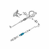 OEM 2004 GMC Yukon Boot Kit, Rear Wheel Steering Actuator Diagram - 88963416