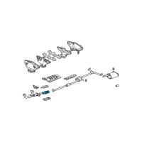 OEM 2000 Acura TL Exhaust Converter Diagram - 18160-P8F-305