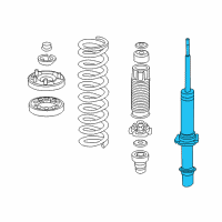 OEM 2006 Acura RL Shock Absorber Unit, Right Front Diagram - 51605-SJA-A52