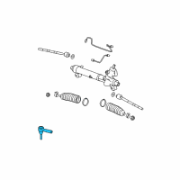 OEM 2009 Pontiac Torrent Outer Tie Rod Diagram - 19149840