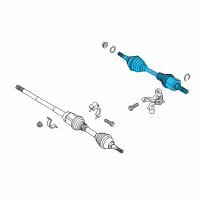 OEM 2018 Ford Fusion Axle Assembly Diagram - HG9Z-3B437-A