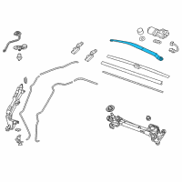 OEM Honda Arm, Windshield Wiper Diagram - 76610-T0A-A01