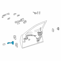 OEM 2015 Lexus LS460 Check Assy, Front Door Diagram - 68610-50042