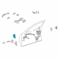 OEM 2019 Toyota Mirai Upper Hinge Diagram - 68740-30080