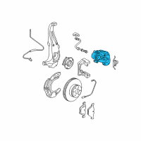 OEM BMW 528i xDrive Brake Caliper Left Diagram - 34-11-6-791-919