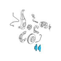 OEM BMW 528i xDrive Front Brake Pad Set Left And Right Diagram - 34-11-6-872-632
