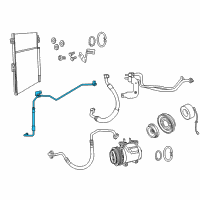 OEM 2019 Jeep Grand Cherokee Line-A/C Liquid Diagram - 68161181AB