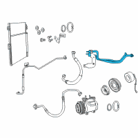 OEM Jeep Grand Cherokee Line-A/C Suction And Liquid Diagram - 68105596AB