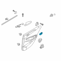 OEM 2014 Hyundai Sonata Interior Door Handle Assembly, Right Diagram - 82620-3S010