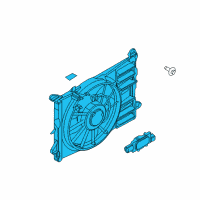 OEM 2012 Ford Edge Fan Assembly Diagram - CT4Z-8C607-C