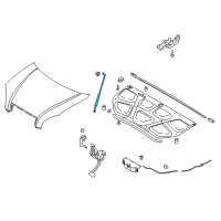 OEM Hyundai Tucson Rod Assembly-Hood Stay Diagram - 81170-2E000