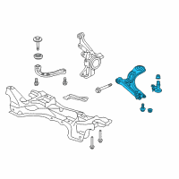 OEM Arm, Right Front (Lower) Diagram - 51350-T7W-A00