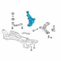 OEM 2016 Honda HR-V Knuckle, Left Front Diagram - 51216-T7W-000