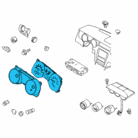 OEM 2012 Ford Mustang Cluster Assembly Diagram - CR3Z-10849-CA