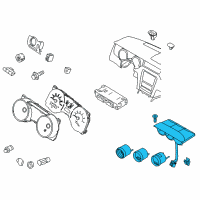 OEM 2012 Ford Mustang Gauge Unit Diagram - CR3Z-10849-PA