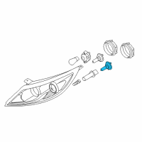OEM Kia Bulb Diagram - 1864755007L