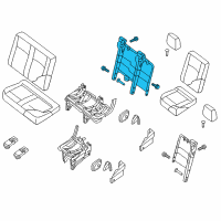 OEM Nissan NV2500 Pad Assembly-2ND Seat Cushion, RH Diagram - 88311-1PC0A