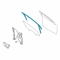 OEM 2018 Ford Focus Run Weatherstrip Diagram - F1EZ-5821596-B