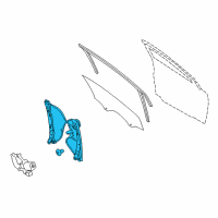 OEM 2015 Ford Focus Window Regulator Diagram - BM5Z-5423201-B