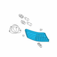 OEM 2007 Toyota Camry Lens & Housing Diagram - 81551-33340