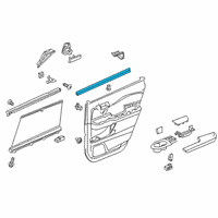 OEM 2021 Honda Pilot Weatherstrip, R. RR. Door (Inner) Diagram - 72835-TG7-A11