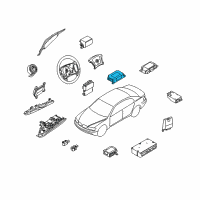 OEM 2008 BMW 750i Sensor, Vehicle Centre Diagram - 65-77-6-970-889