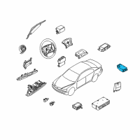 OEM 2008 BMW 750i Sensor, B-Pillar Left Diagram - 65-77-6-970-890