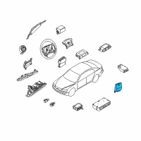 OEM 2008 BMW 750i Sensor, Front Left Door Diagram - 65-77-6-970-906
