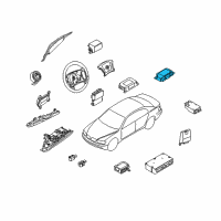 OEM BMW Sensor, Rear Seat Diagram - 65-77-6-970-904