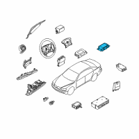 OEM BMW 750i Sensor, Rear Seat Diagram - 65-77-6-970-904