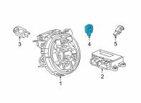 OEM 2022 Cadillac Escalade Side Sensor Diagram - 13525287