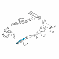 OEM BMW X6 Converter Pipe Diagram - 18-30-7-576-343