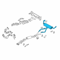 OEM 2010 BMW X6 Rear Muffler Diagram - 18-30-7-576-340