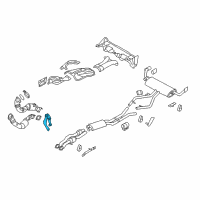 OEM 2010 BMW X6 Holder Catalytic Converter Near Engine Diagram - 18-30-7-574-805