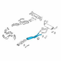 OEM 2010 BMW X6 Centre Muffler Diagram - 18-30-7-576-341