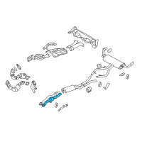 OEM 2010 BMW X6 Converter Pipe Diagram - 18-30-7-576-342