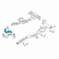 OEM BMW X6 Front Pipe Diagram - 18-30-7-574-799