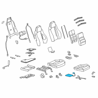 OEM 2013 Chevrolet Corvette Heater Asm, Front Seat Cushion Diagram - 19250644